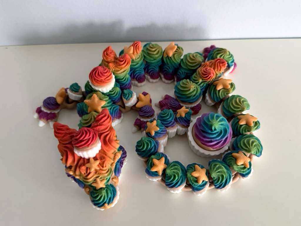 Birthday Cupcake Dragon with Clicker Tail
