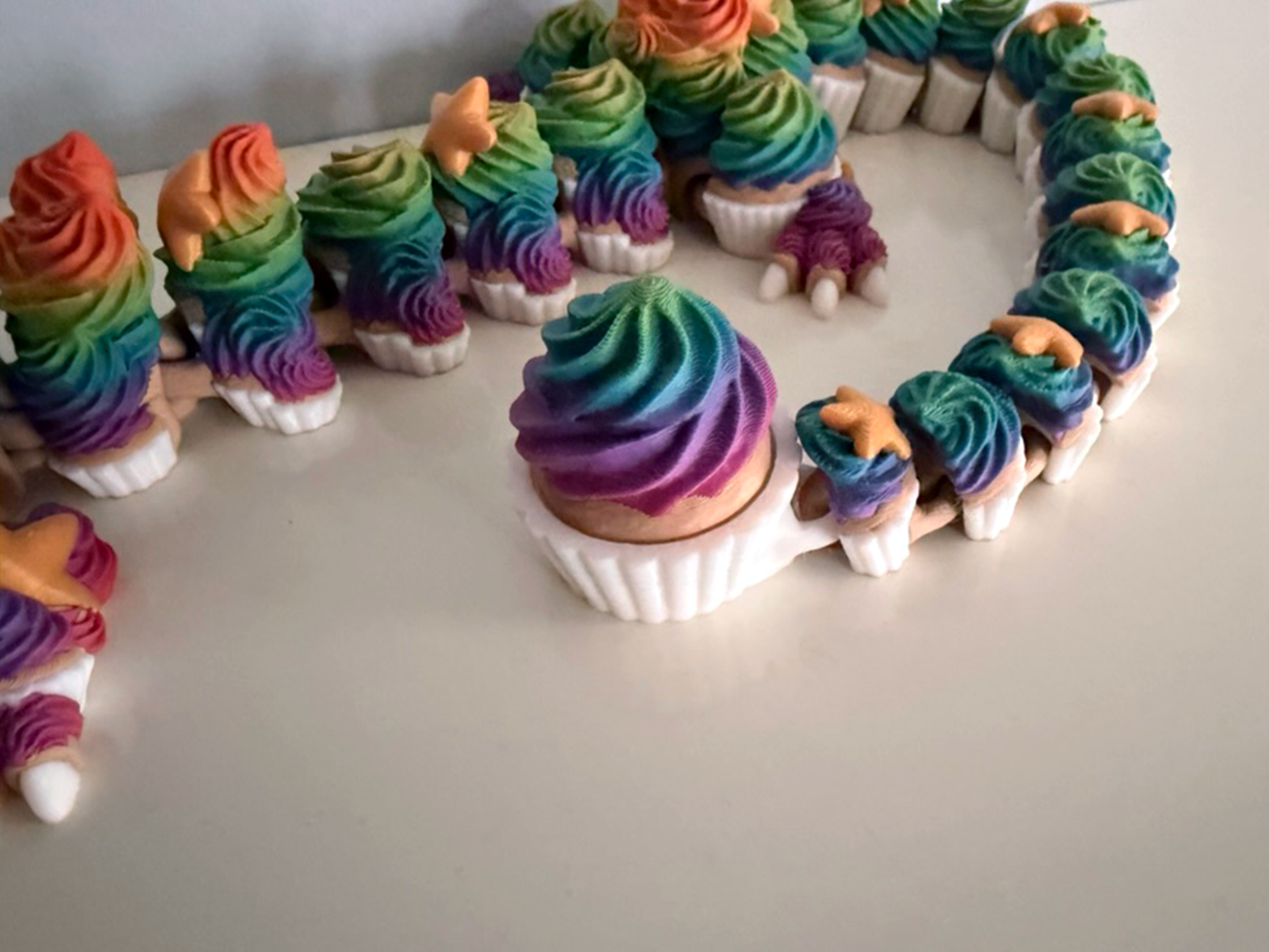 Birthday Cupcake Dragon with Clicker Tail