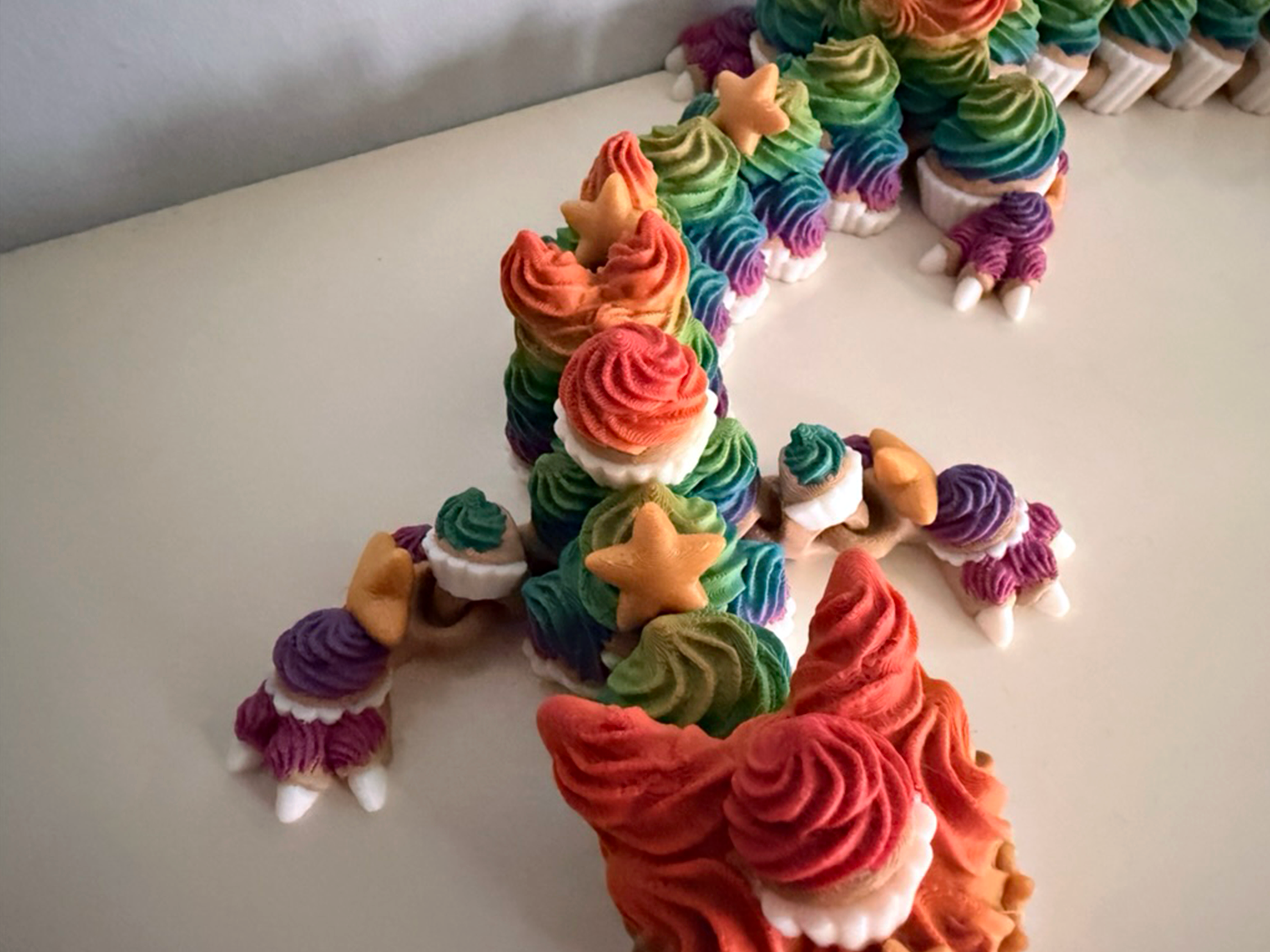 Birthday Cupcake Dragon with Clicker Tail