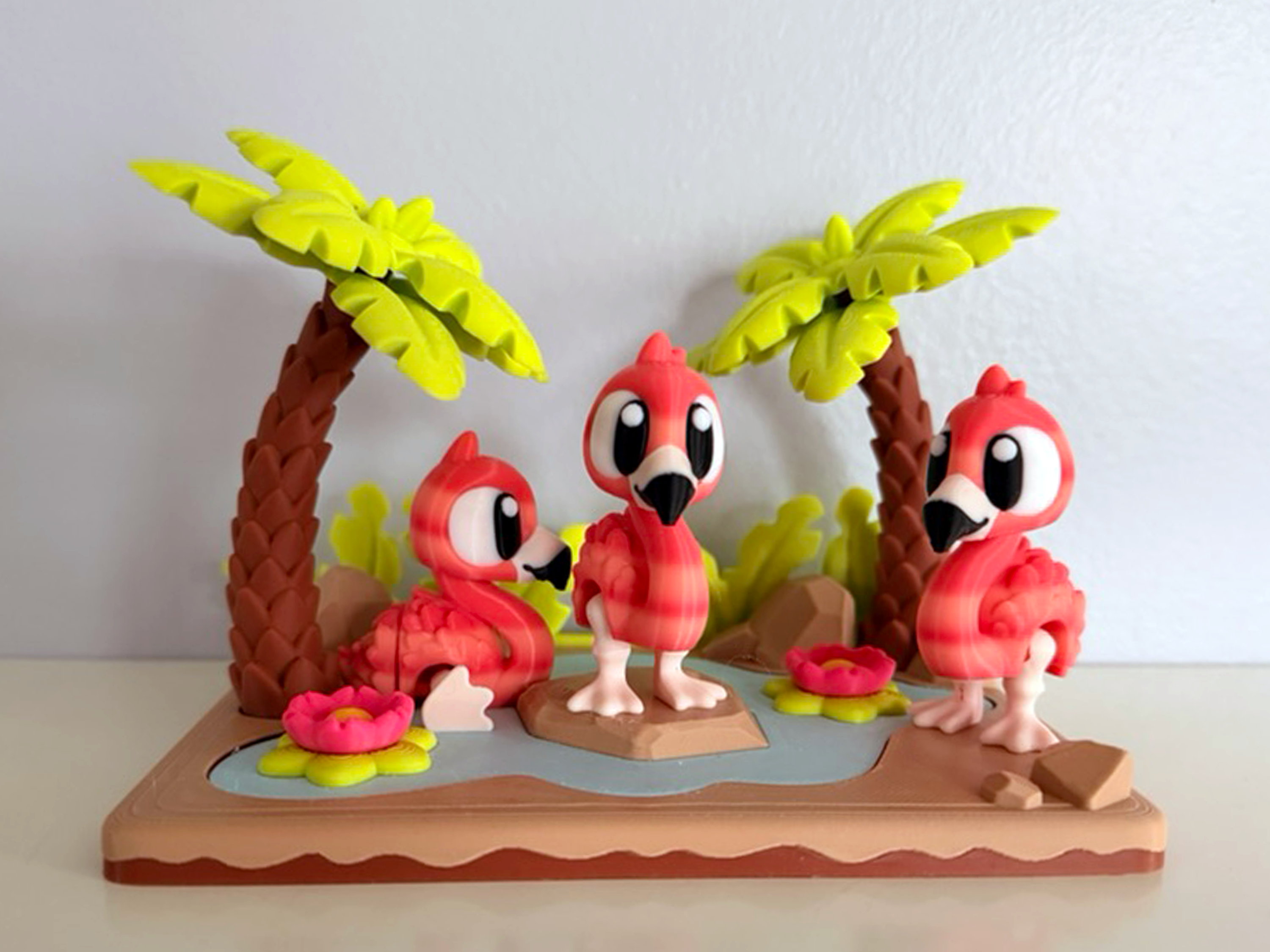 Flexi Flamingo and Pond Playset