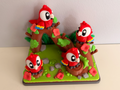 Flexi Macaw and Jungle Playset