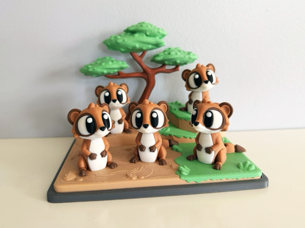Flexi Meerkat and Savannah Playset