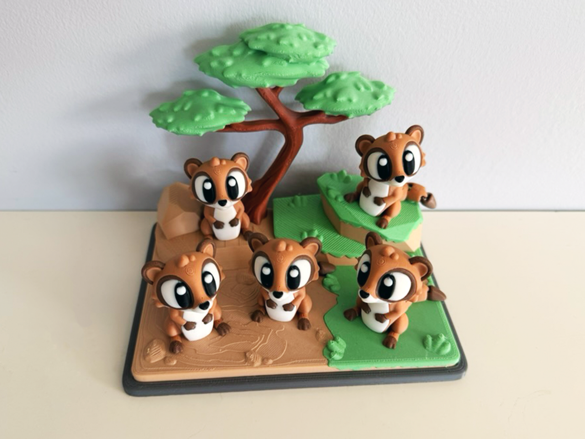 Flexi Meerkat and Savannah Playset