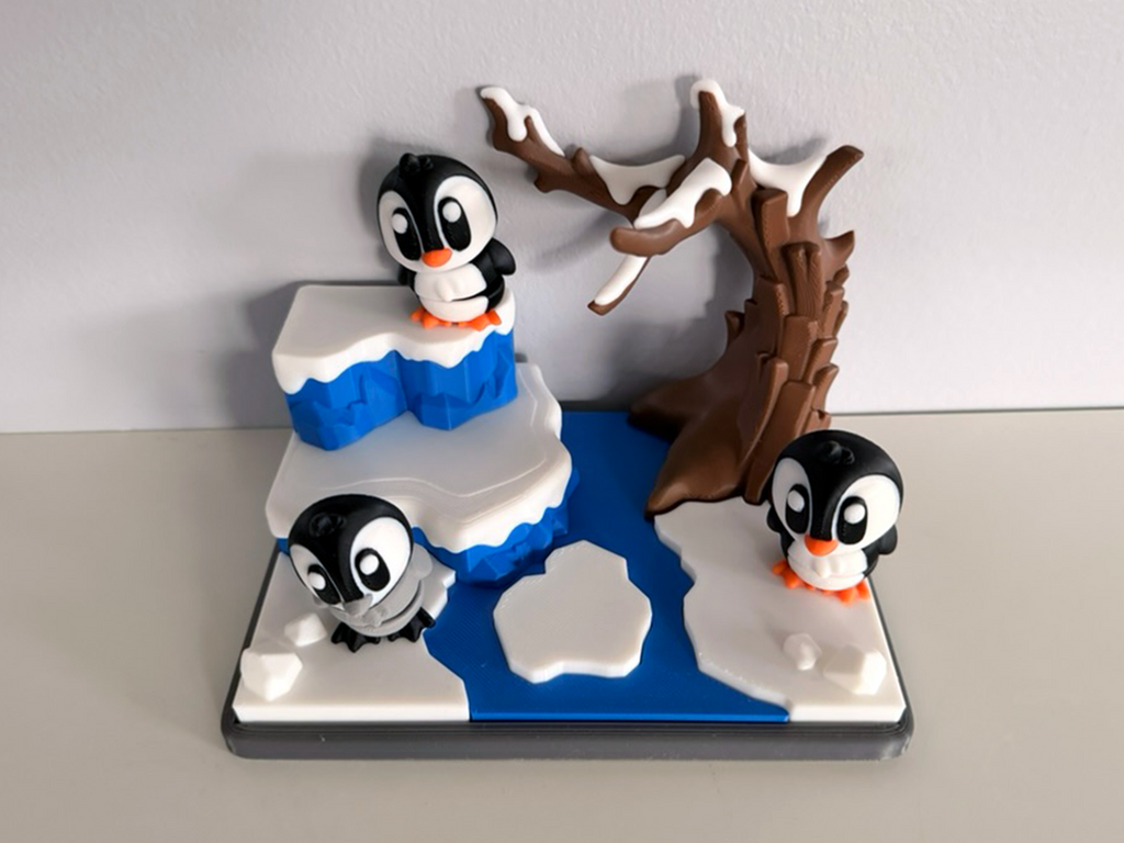 Flexi Penguins and Glacier Playset
