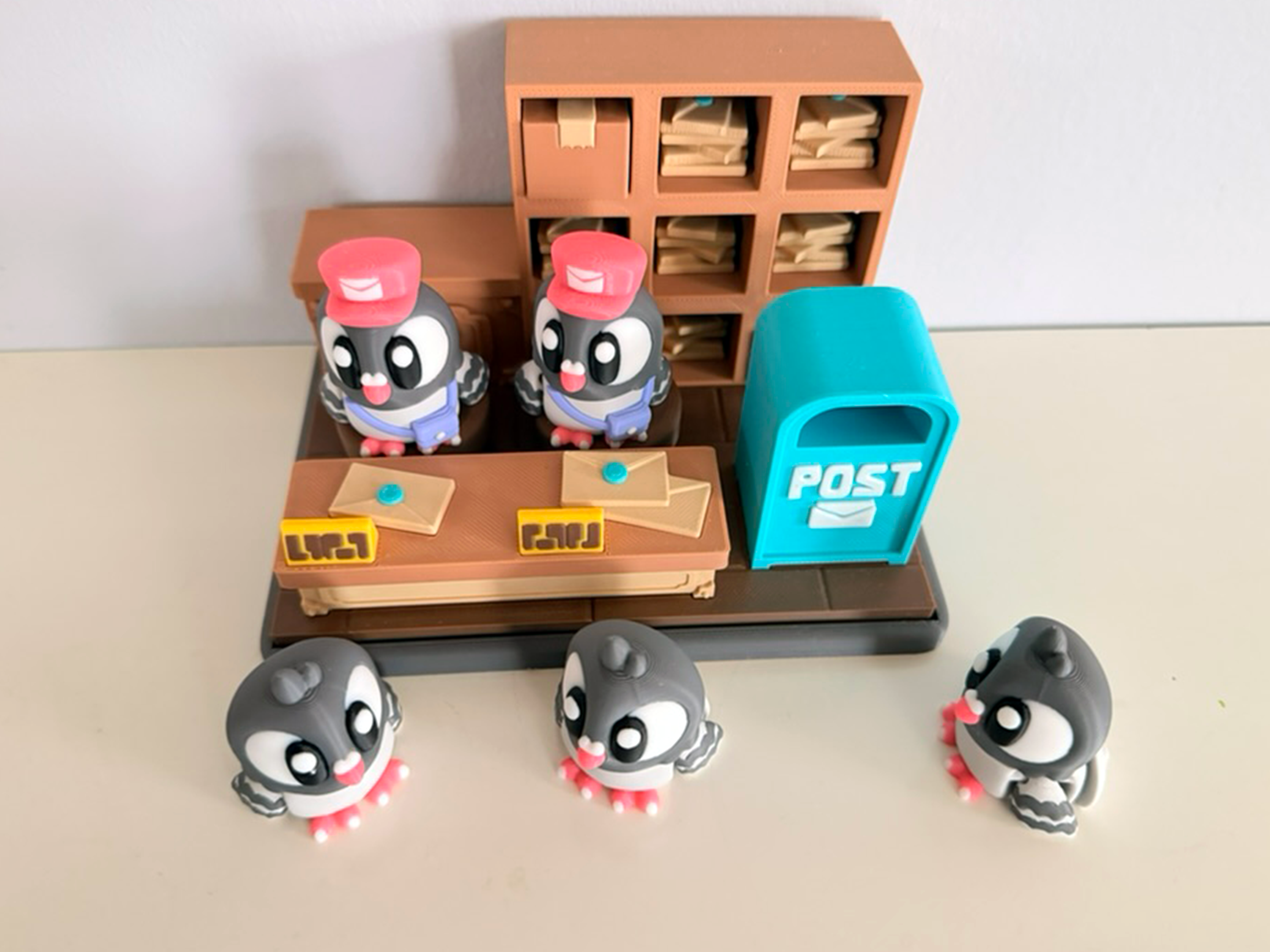 Flexi Pigeon and Post Office Playset