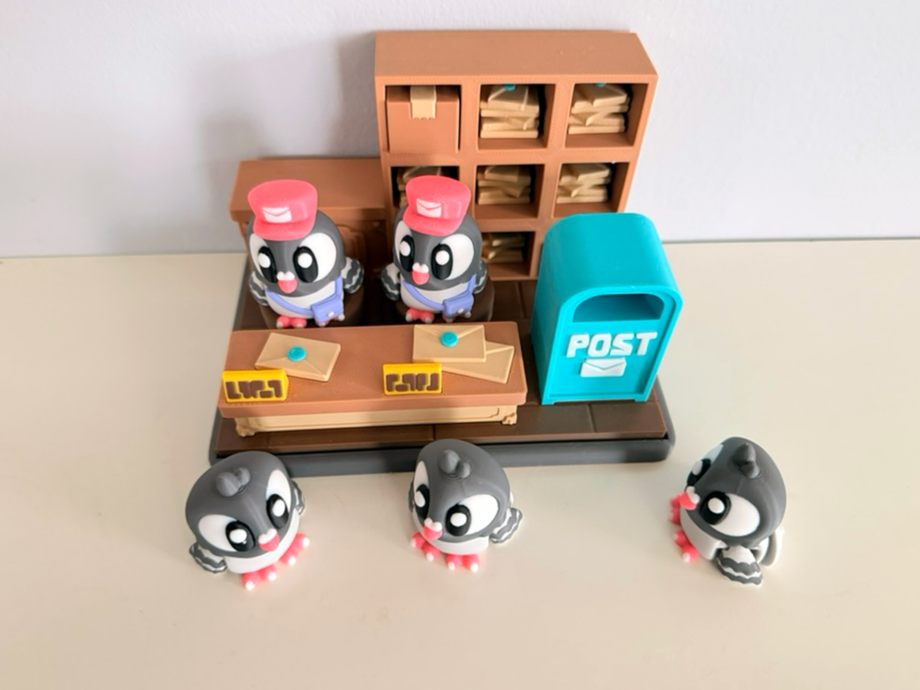 Flexi Pigeon and Post Office Playset