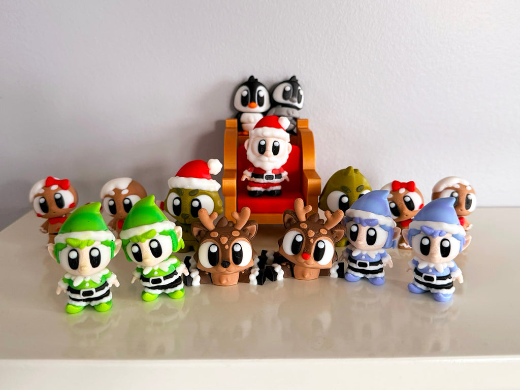 Ho Ho Holiday Sleigh Flexi Figures