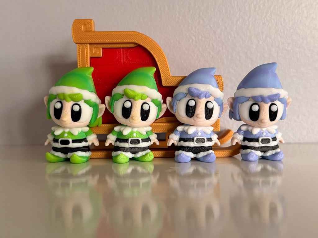 Ho Ho Holiday Sleigh Flexi Figures