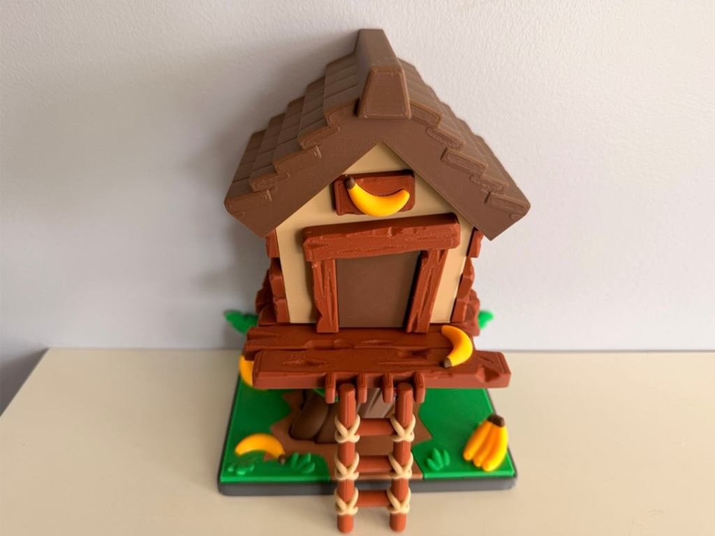 Flexi Monkey and TreeHouse Playset