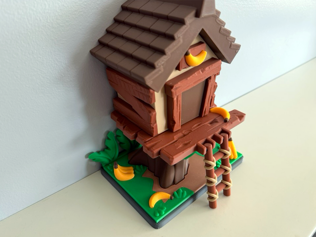 Flexi Monkey and TreeHouse Playset