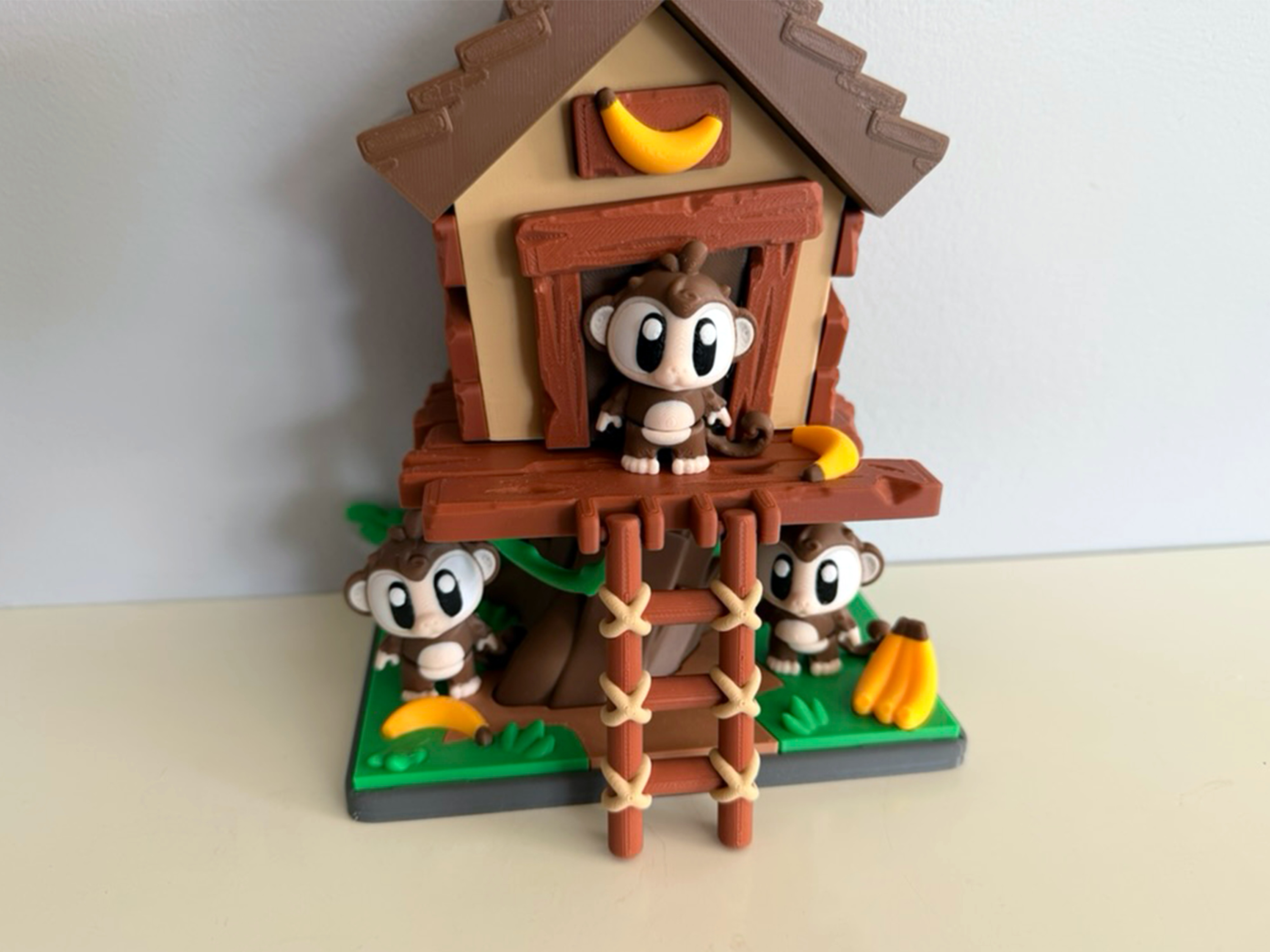 Flexi Monkey and TreeHouse Playset